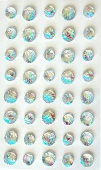 Teka Kryształki samoprzylepne rybia łuska 40szt