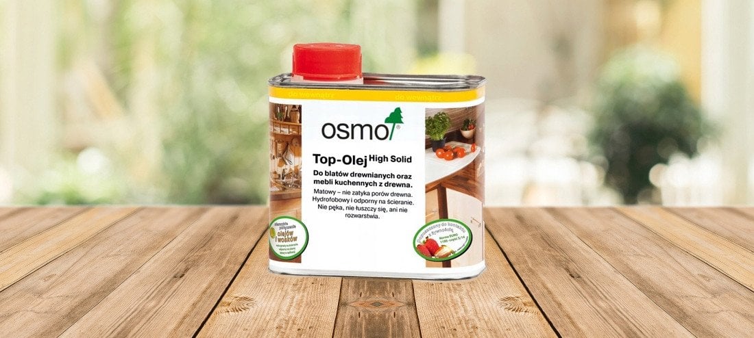 Medienos aliejus su kietaisiais vaskais OSMO Topoil 3068, naturalus, skirtas stalvirsiams, 0,5 l