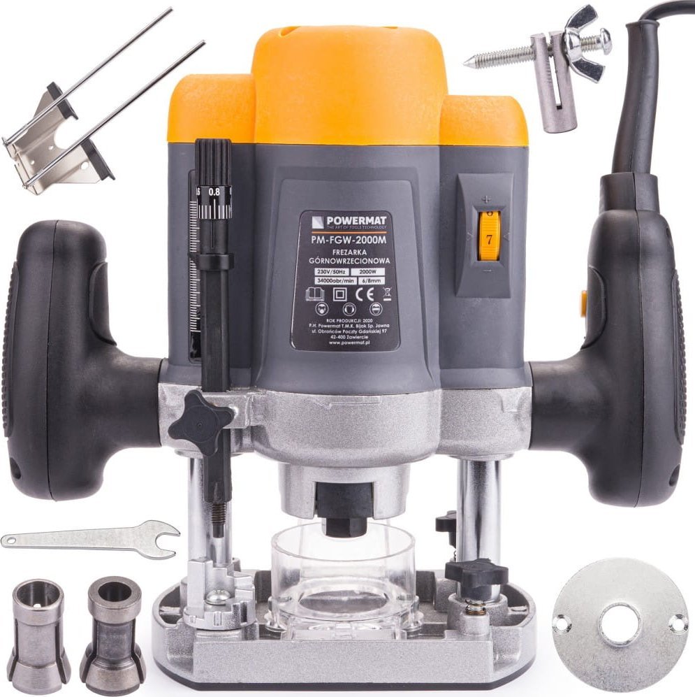 Frezarka Powermat FREZARKA GÓRNOWRZECIONOWA KRAWĘDZIOWA WYCINARKA POWERMAT PM-FGW-2000M