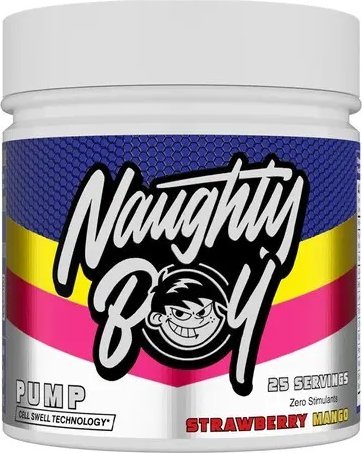 Naughty Boy - Pump, Strawberry Mango, Proszek 400g