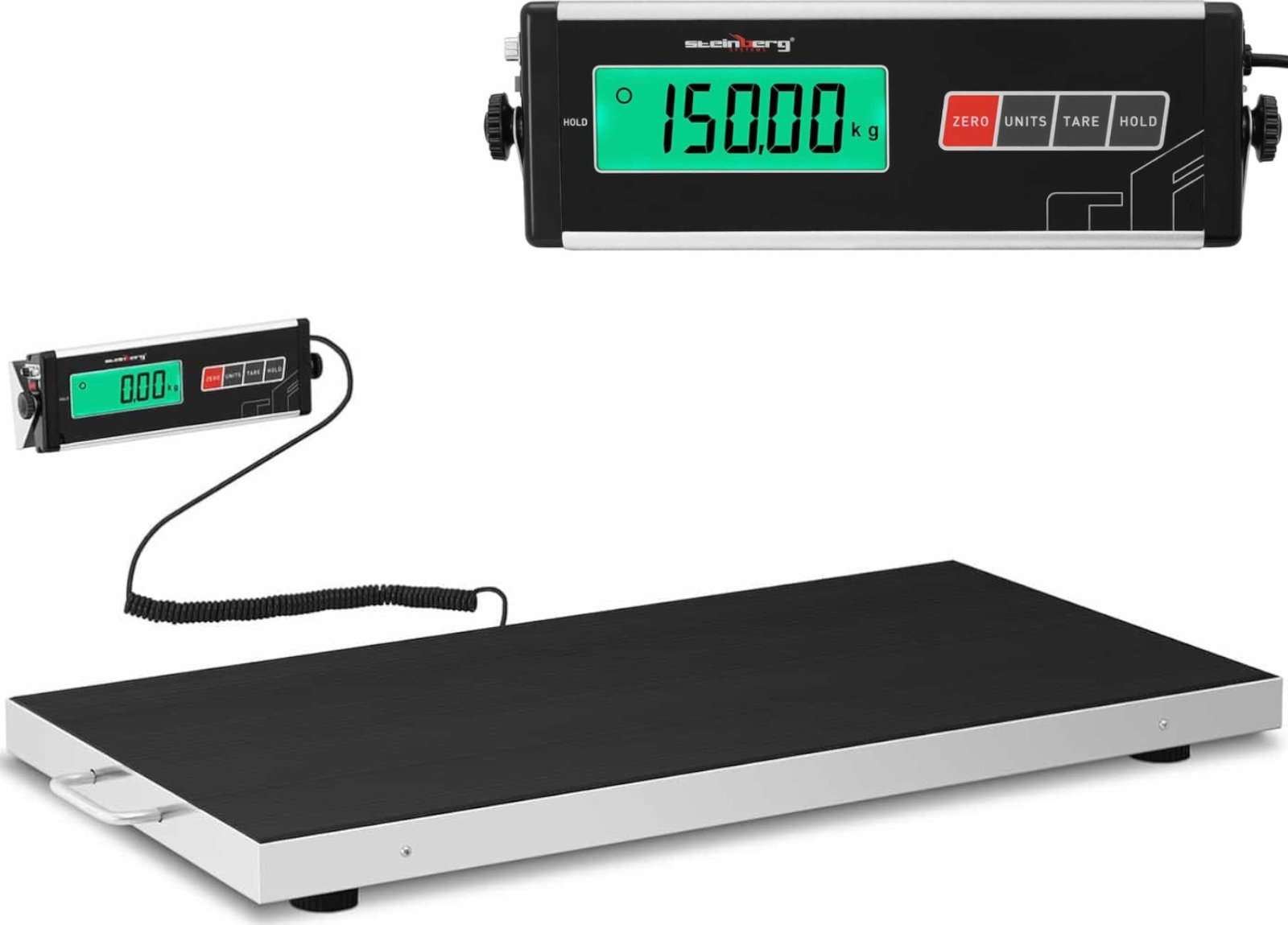 Steinberg Waga platformowa 95x50cm weterynaryjna do zwięrząt 150kg / 50g Waga platformowa 95x50cm weterynaryjna do zwięrząt 150kg / 50g