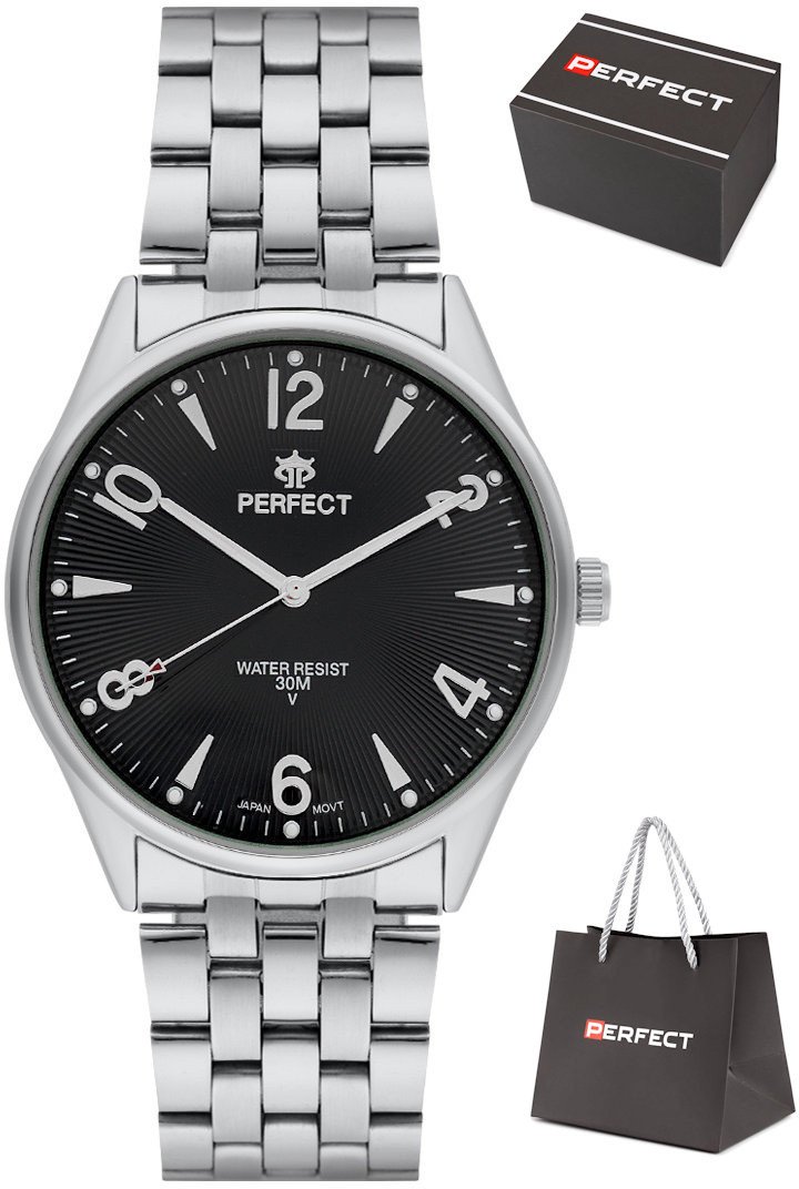Zegarek Perfect M141-02 męski klasyczny czytelny 42 mm .