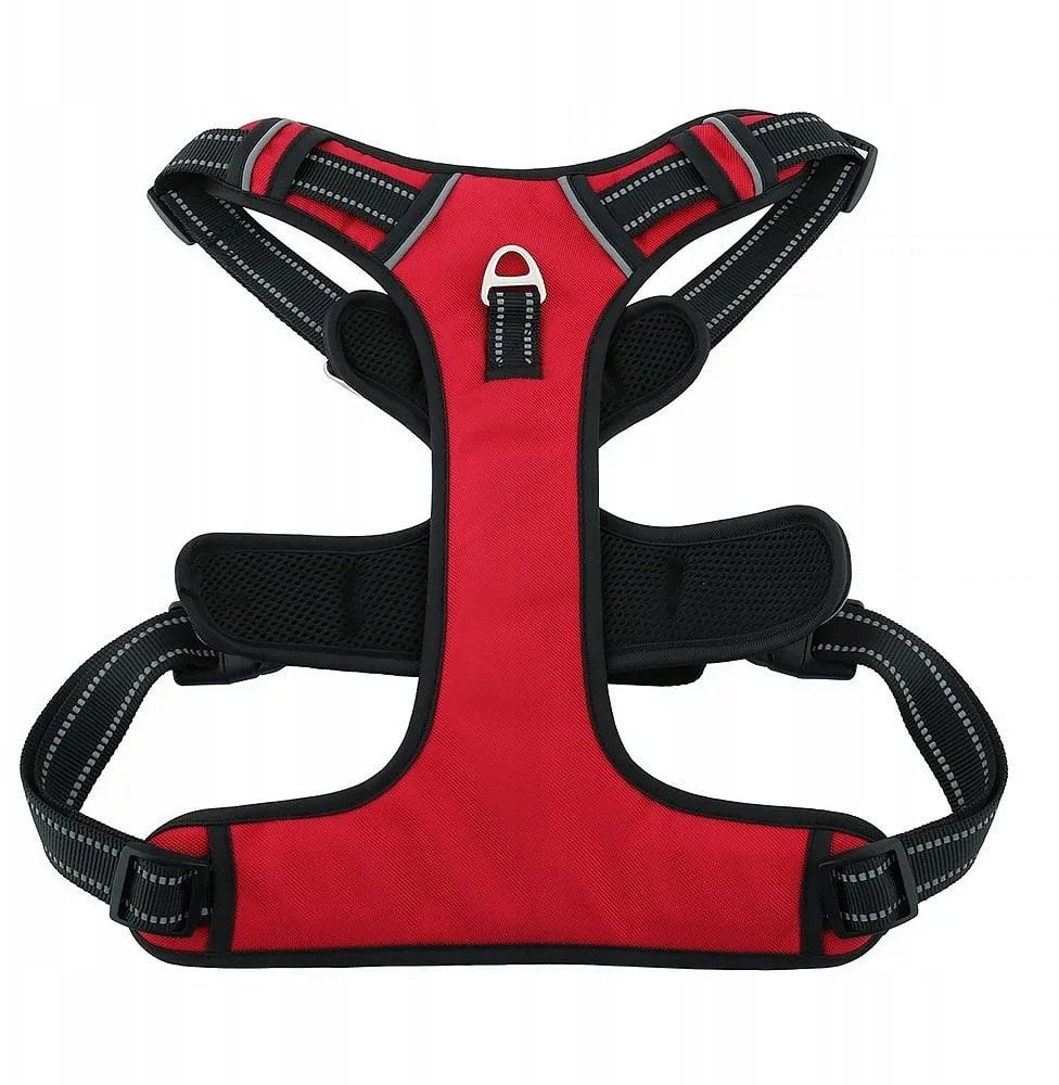 Szelki dla psa OXFORD A rozmiar S czerwono czarne