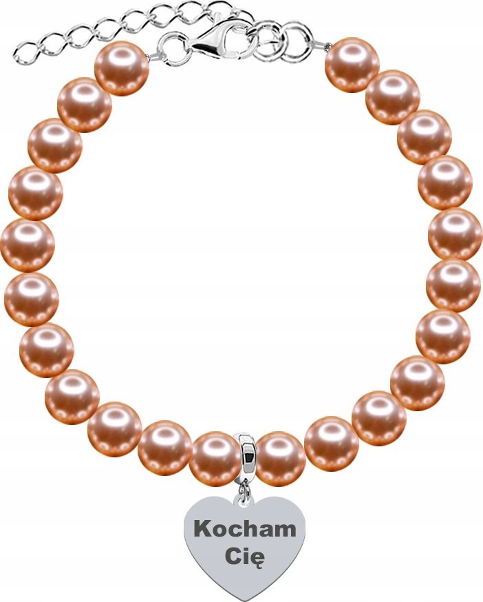 Radziszewska Jewellery Bransoletka z Sercem Rocznica Dzień Matki Srebro 925 Grawer Życzenia Grati