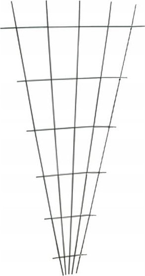 Podpora wachlarzowa do roślin pnących 150x75cm Zielona