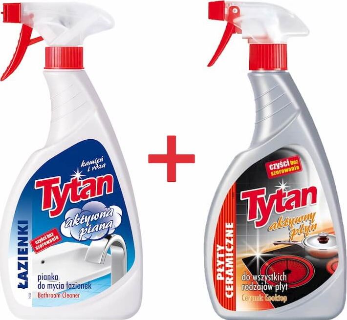 Tytan PIANKA DO MYCIA ŁAZIENKI+PŁYN DO PŁYT CERAMICZNYCH