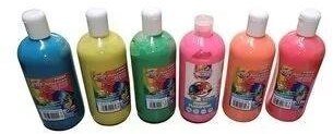 Farby plakatowe fluorestencyjne 500ml 6 kolorów