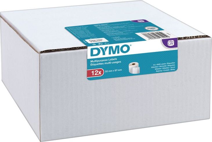 Dymo Etykiety różnego przeznaczenia 57x32mm białe 2093095 12 rolek