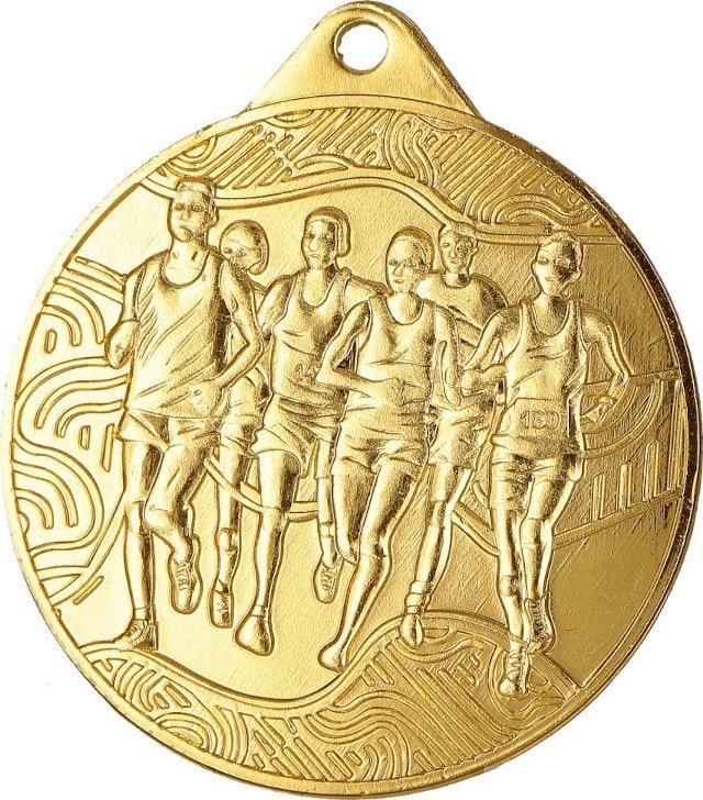 Victoria Sport Medal złoty stalowy - Biegi 50mm