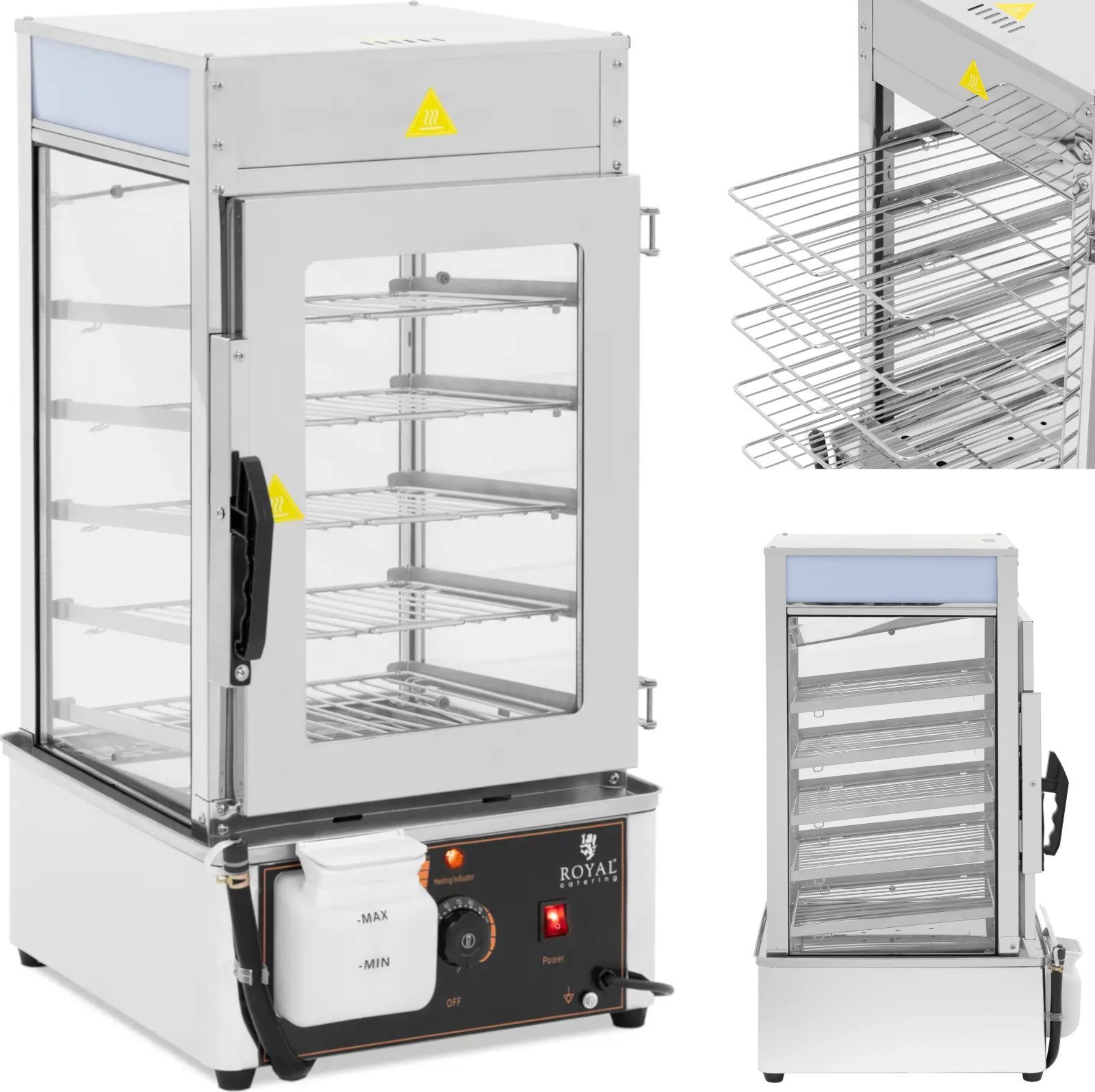 Parowar parowiec do pierogów 5 rusztów 30-110C 37 l 1250 W Parowar parowiec do pierogów 5 rusztów 30-110C 37 l 1250 W