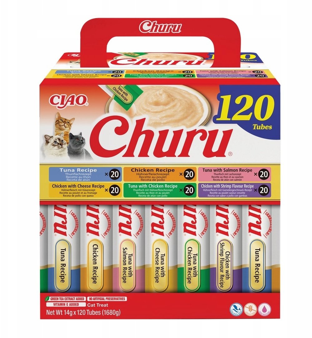 INABA CAT CHURU 120P CHICKEN&TUNE 120x14g