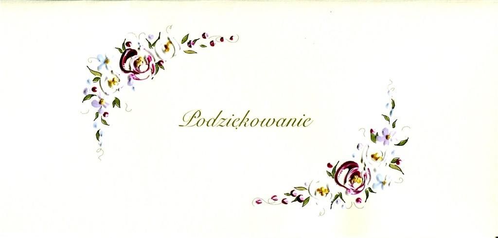 MAK Karnet Podziękowania DL P02 - Napis
