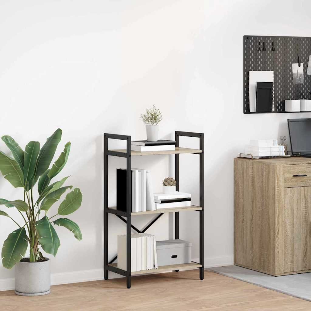 vidaXL Półka na książki Dąb sonoma 56 x 34 x 96 cm