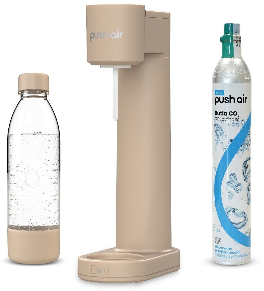 Saturator Dafi PushAir + butelka + gaz Cappuccino
