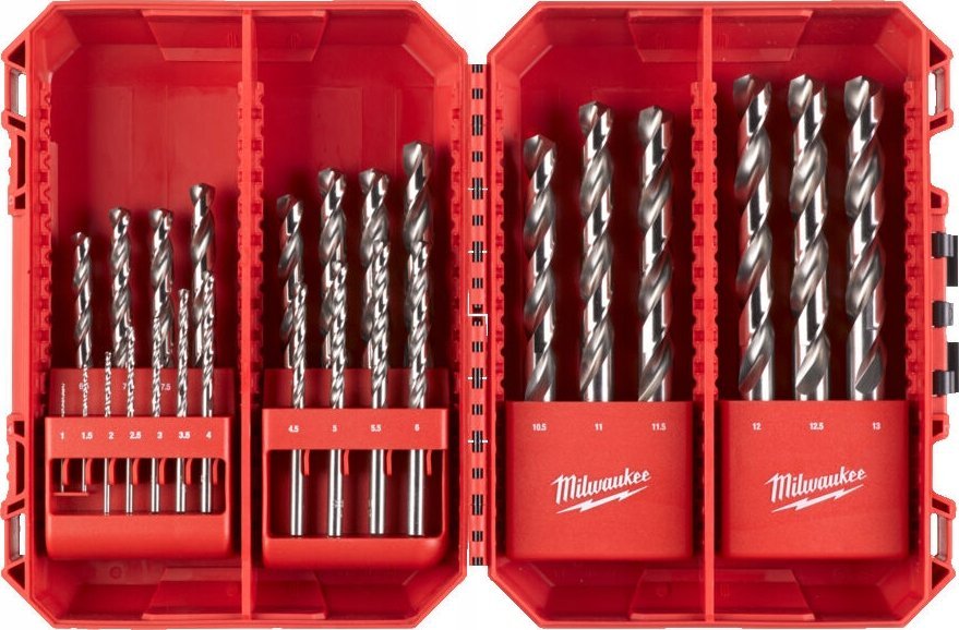 Wiertło Milwaukee MILWAUKEE WIERTŁA DO METALU HSS-G THUNDERWEB KOMPLET 25 sztuk 1-13mm