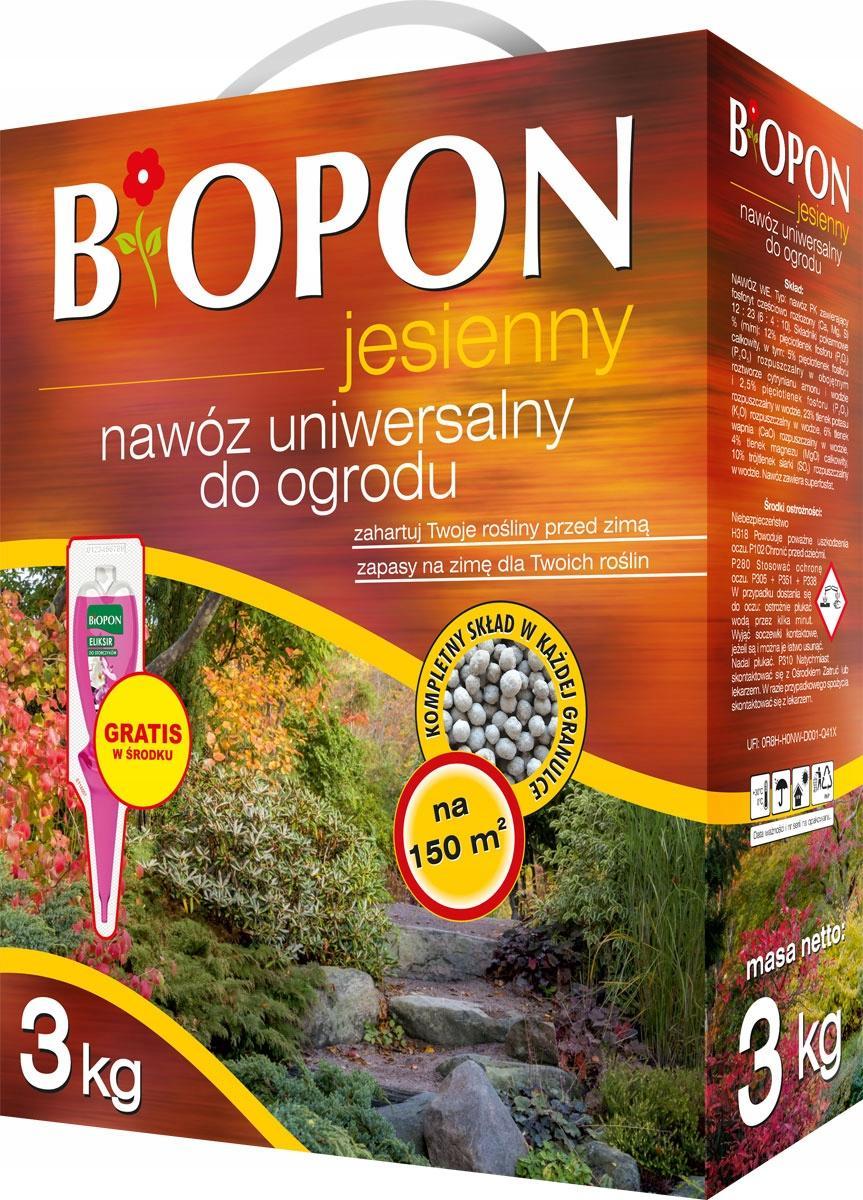 Biopon Nawóz Jesienny Uniwersalny 3kg Biopon