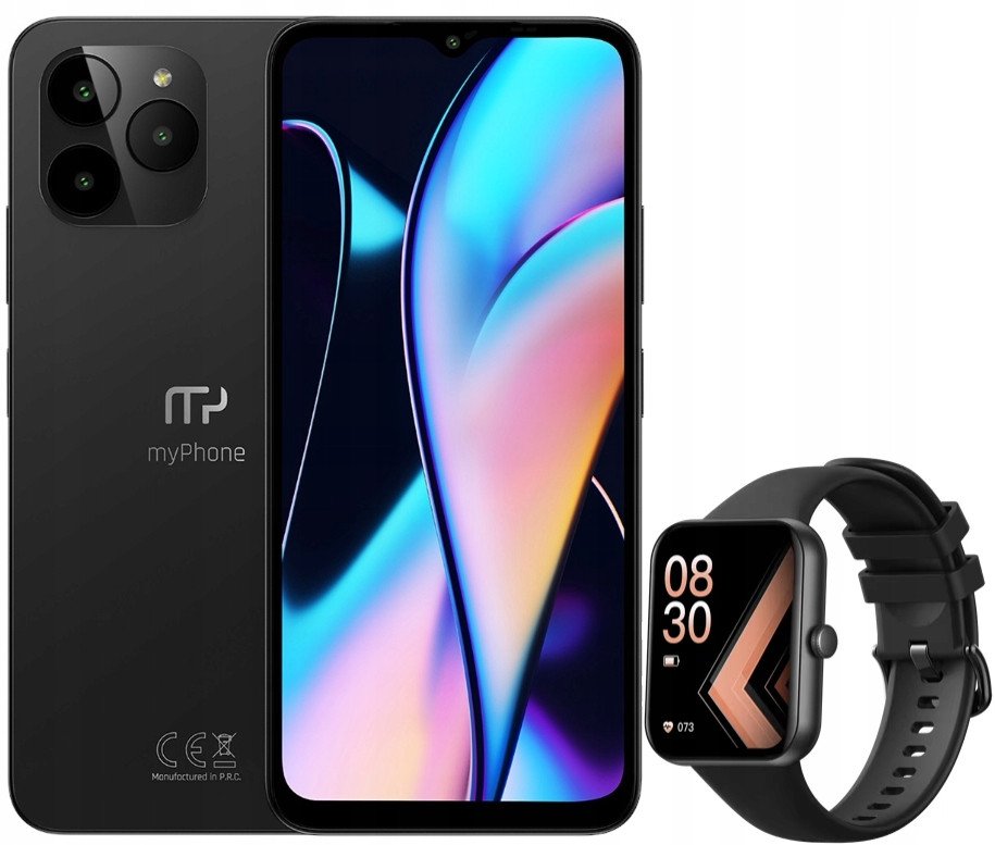 Myphone N23 Elegancki Smartfon + Etui 5000 Mah 6.51 Hd+ 128Gb Aparat 50 Mpx