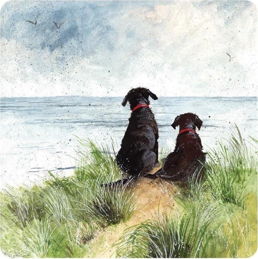 Podkładka pod kubek C146 Psy na wydmach