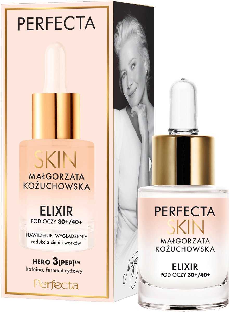 Perfecta Skin Małgorzata Kożuchowska Krem-elixir nawilżająco-wygładzający pod oczy 30+/40+ 15ml