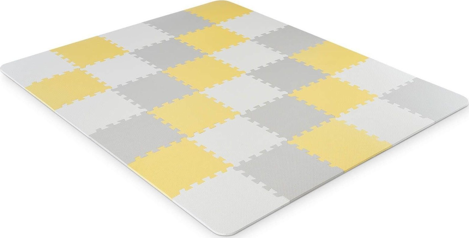 KINDERKRAFT Mata piankowa puzzle LUNO yellow