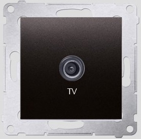 Kontakt-Simon Gniazdo antenowe SIMON54 TV końcowe antracyt (DAK1.01/48)