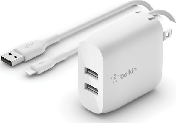 Ładowarka Belkin WCD001VF1MWH 2x USB-A 3 A (WCD001vf1MWH)