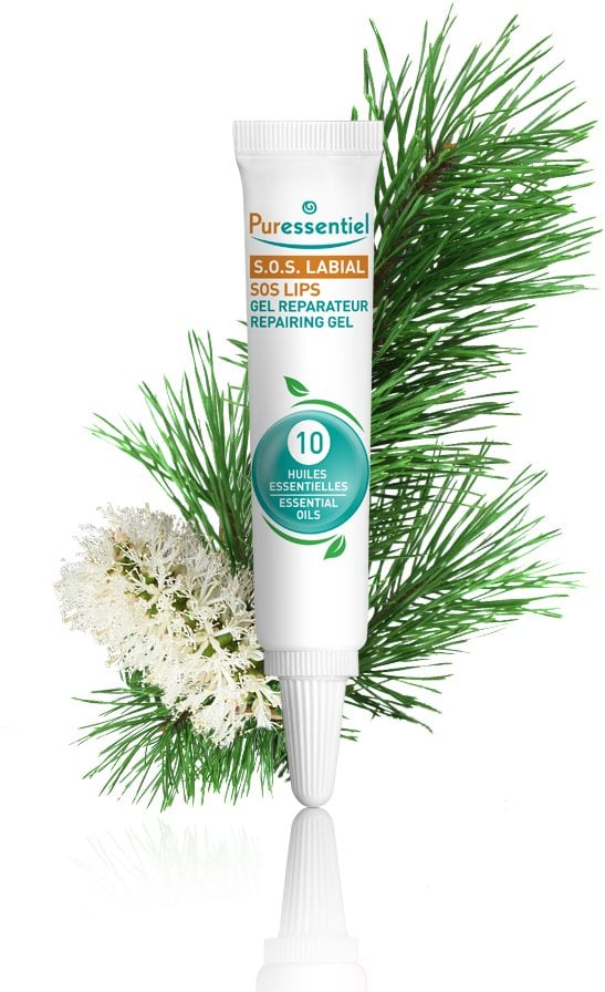 Puressentiel, S.O.S. Lip, Essential Oils, Repairing, Lip Balm Treatment, 5 ml For Women