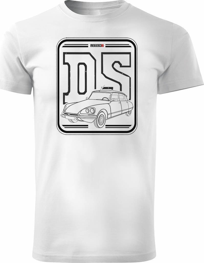 Topslang Koszulka z samochodem Citroen Citroenem DS 19 21 23 ID 19 21 męska biała M