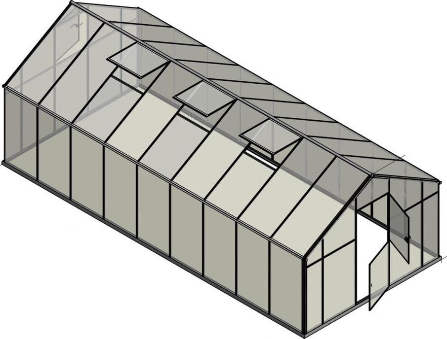 Emaga Szklarnia 640 cm x 290 cm x 225 cm (E-10201)