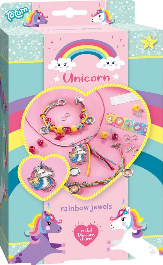Totum Kūrybinis rinkinys TOTUM Unicorn Rainbow Jewellery, 071063