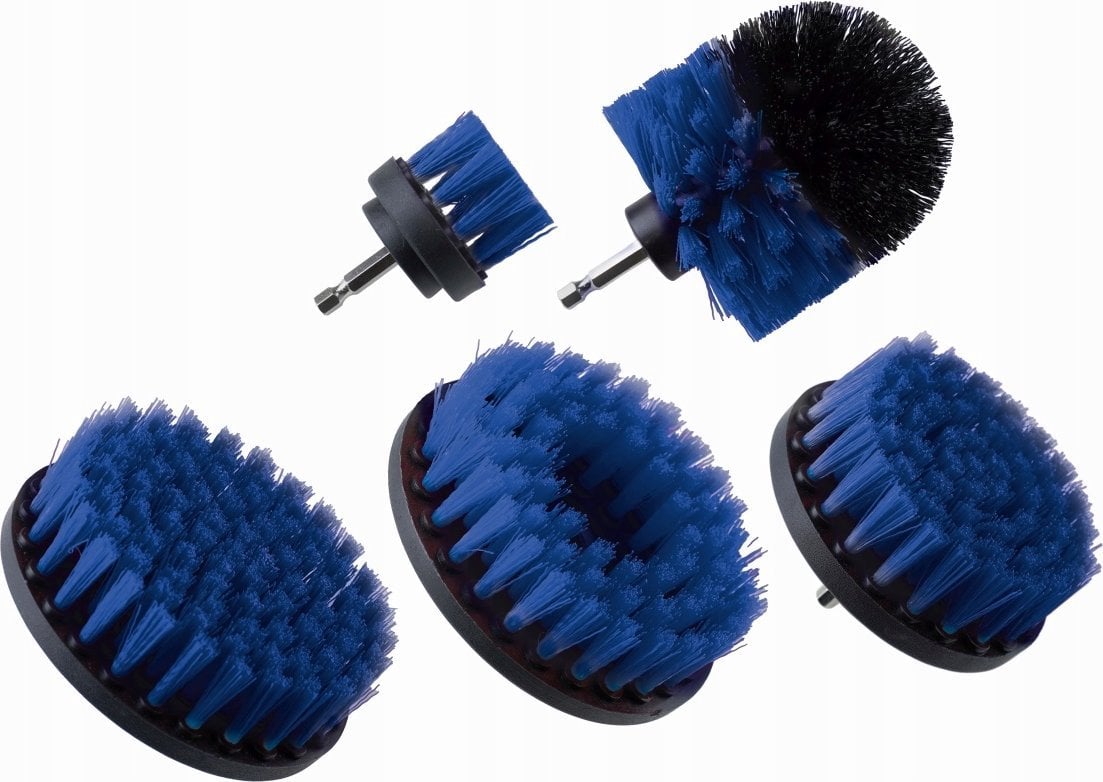 Dedra Szczotki czyszczące na wiertarkę 5szt zestaw, nylon, hex,6mm