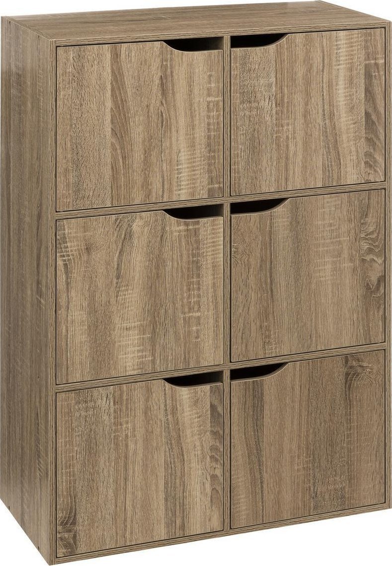 5five Komoda wysoka 6 szafek Kali naturalna