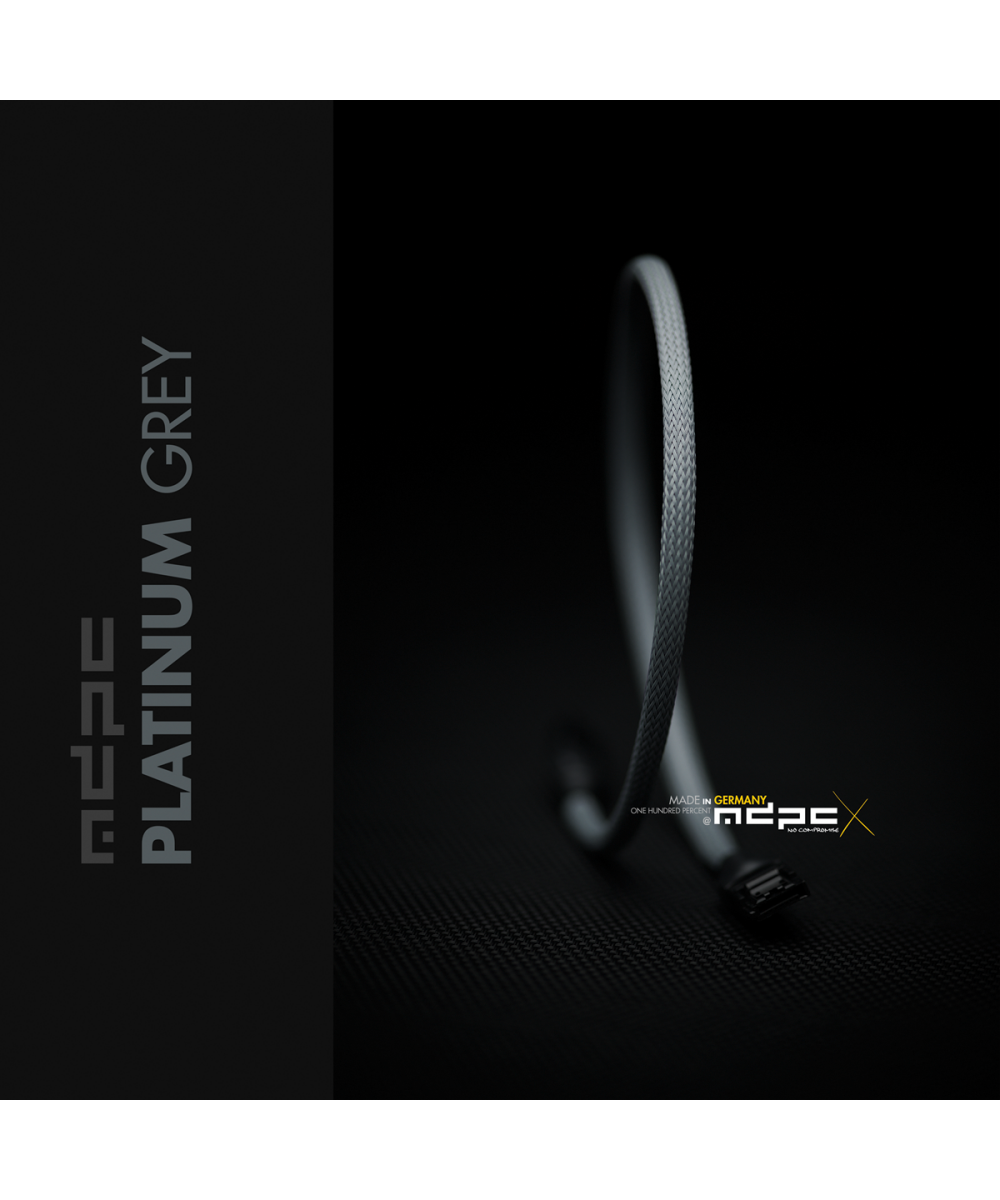 MDPC-X Oplot kabla SATA Sleeve Medium Platynowy 1m (SL-SA-PG)