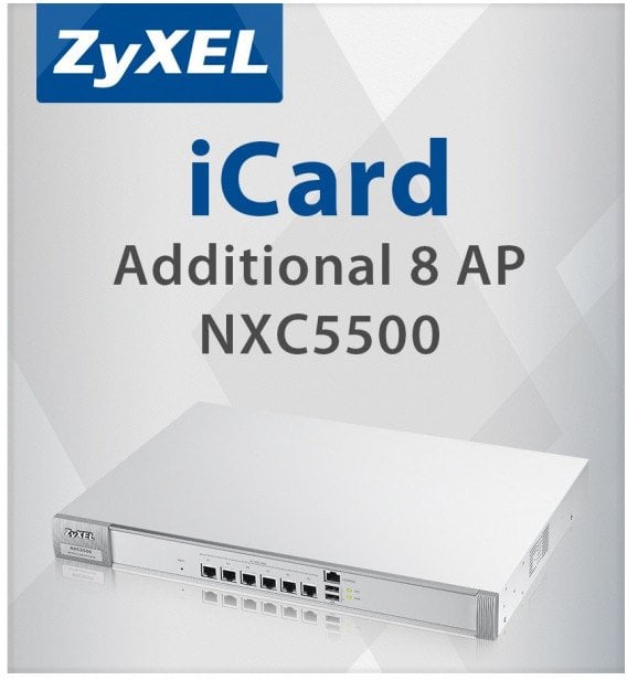 ZYXEL licence NXC5500/NWA5000 E-ICARD 8 AP NXC5500 LICENSE for Unified/Unified PRO and NWA5000 Series AP