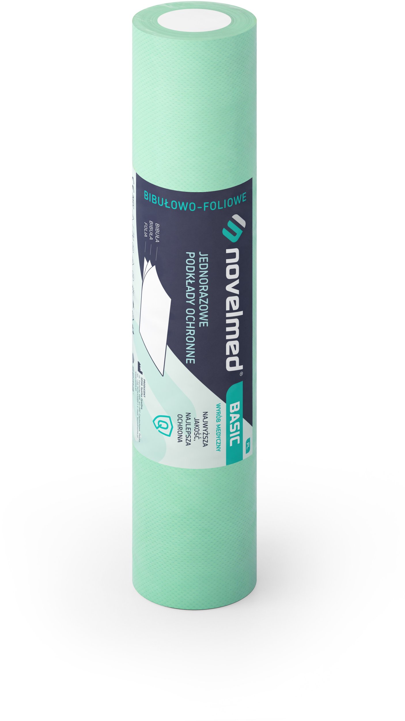 Podkład ochronny 3 warstwowy w rolce Basic Zielony 50 x 50 cm, 80 szt.