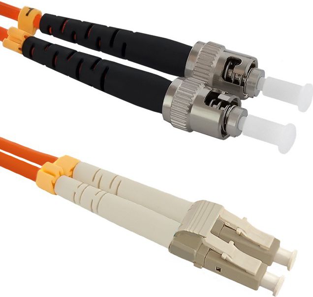 Qoltec Optic Patchcord LC/UPC - ST/UPC MM 50/125 OM2 1m (54071)