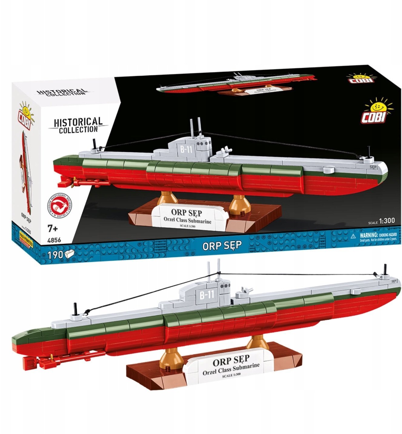 Polish Submarine ORP Sęp 1:300 (4856)