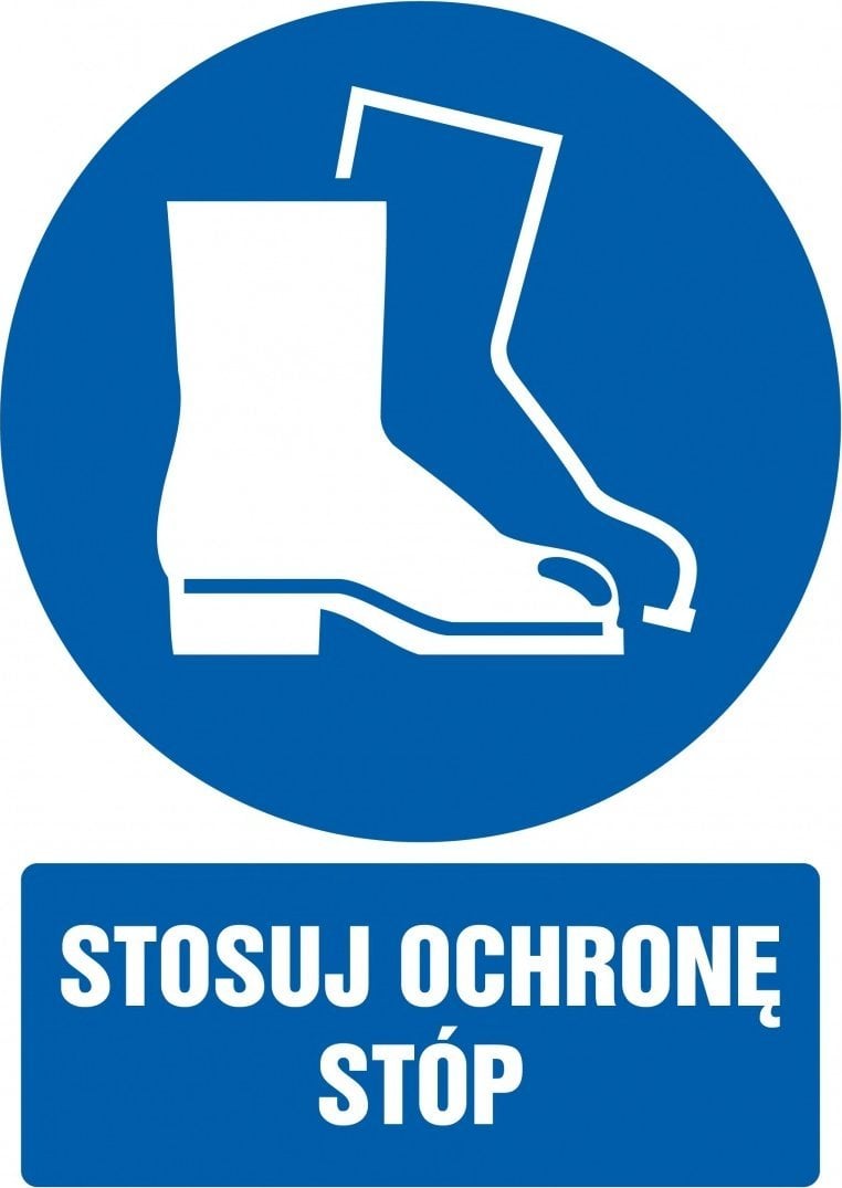 PROCERA Znak TDC, Stosuj ochronę stóp