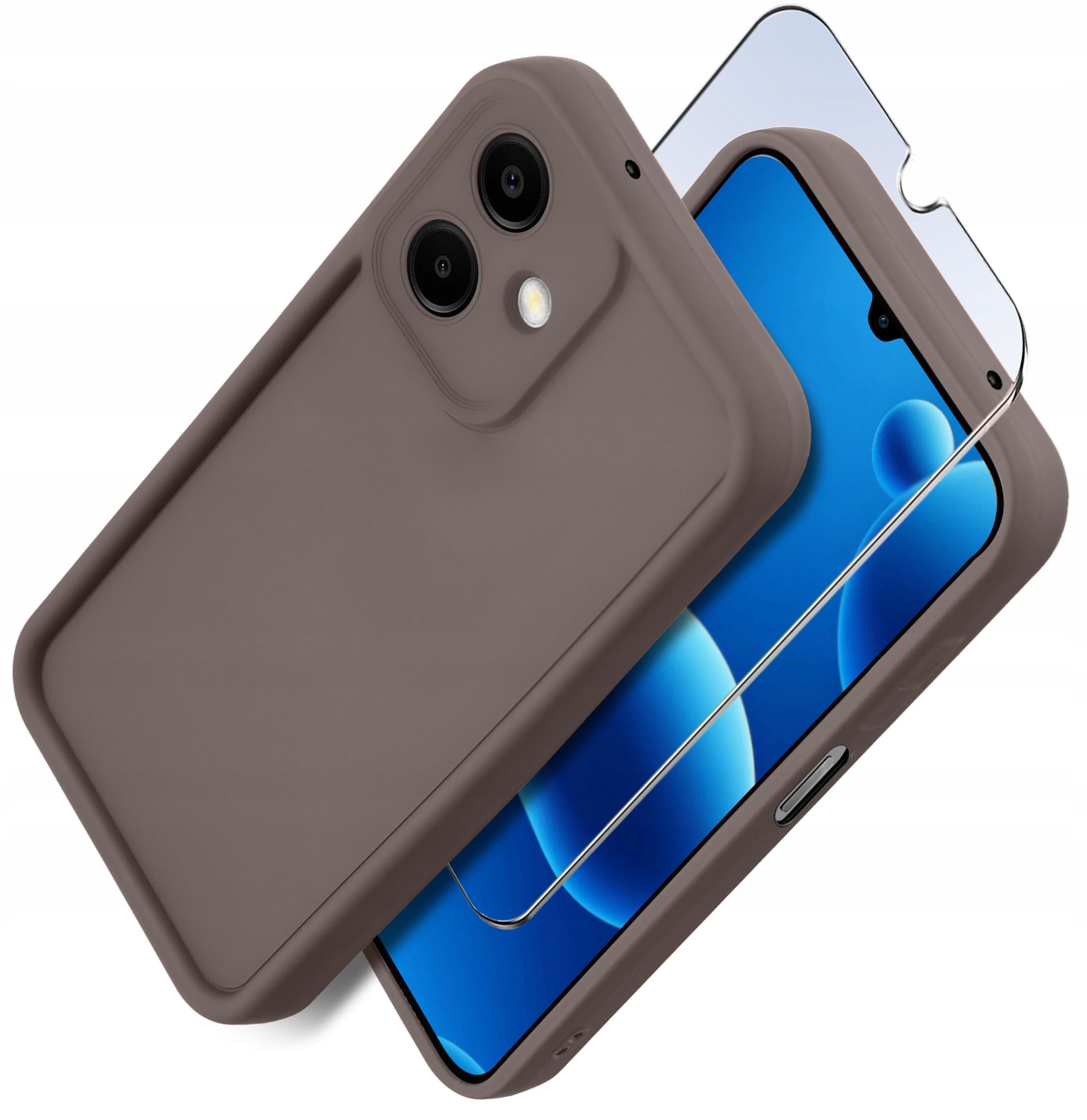 Etui do Samsung A06 | silikonowe MATOWE + Szkło ochronne na ekran