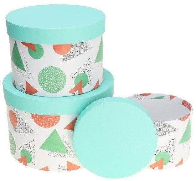 Pudełko Flower Box 3szt zielony ROZETTE