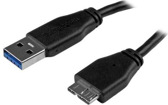 Kabel USB StarTech USB-A - micro-B 0.5 m Czarny (USB3AUB50CMS)