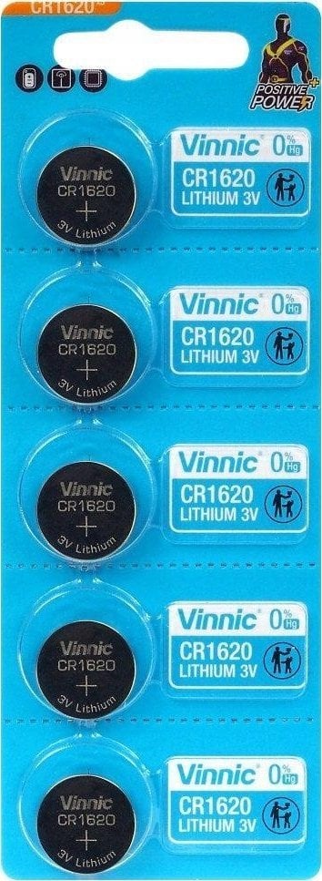 Vinnic Baterie litowe CR1620 Vinnic 5 szt.