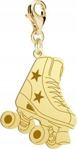 Radziszewska Jewellery Pozłacany Charms Wrotki DEDYKACJA