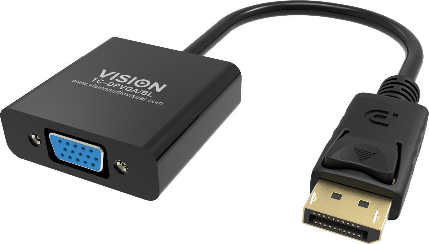 Adapter AV Vision VISION Professional installationstauglicher Adapter DisplayPort zu VGA - 30 JAHRE GARANTIE - Maximale Auflosung 1920 x 1080 - Keine