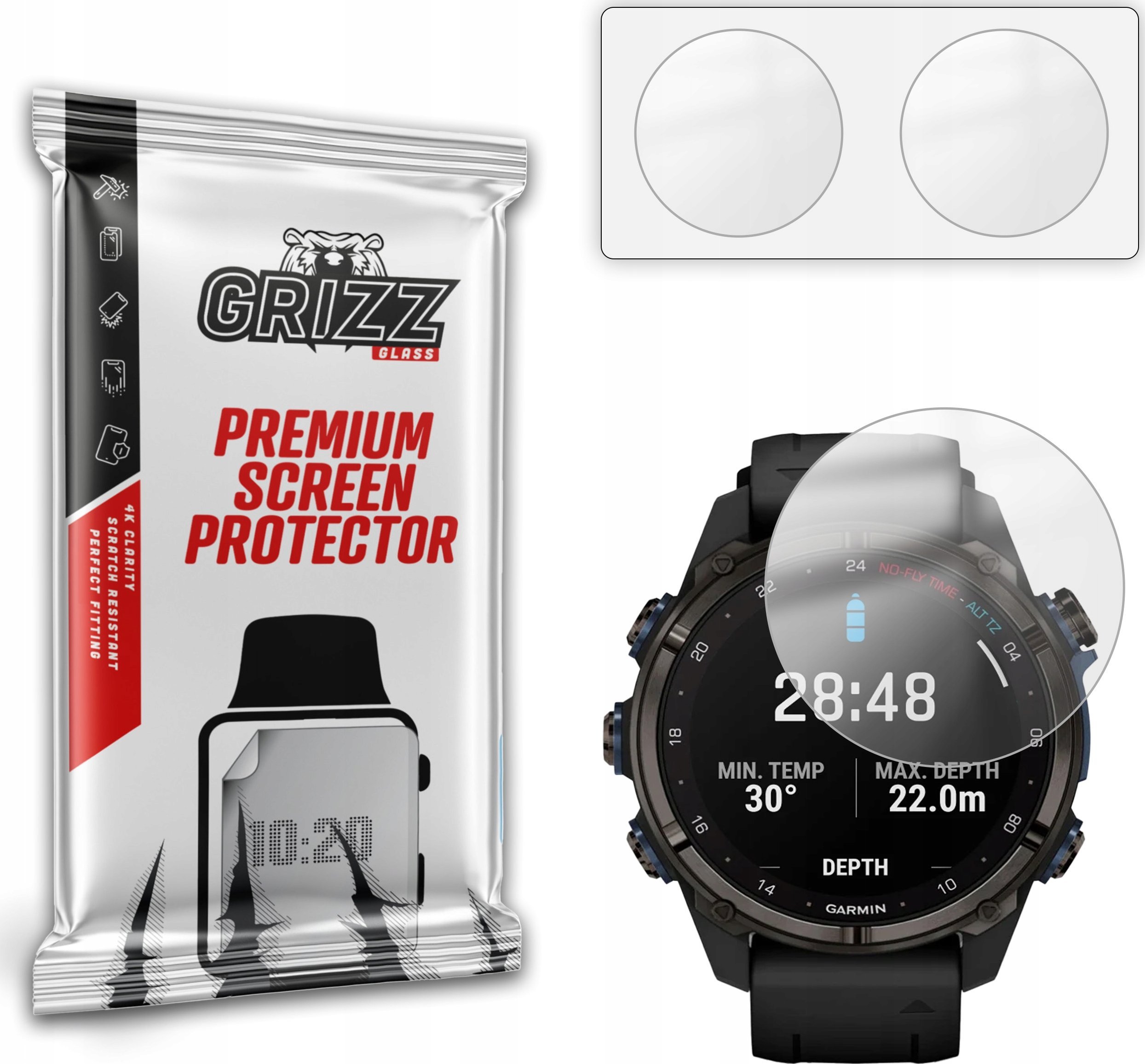 Folia matowa GrizzGlass PaperScreen do Garmin Descent Mk3 43mm