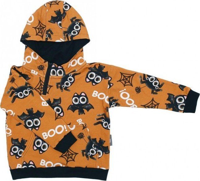 PULP BAMBOO Bluza dresowa z kapturem - BOO (104 CM)