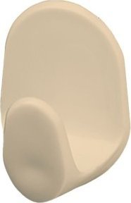 Bisk Wieszak ścienny samoprzylepny kremowy 4 sztuki