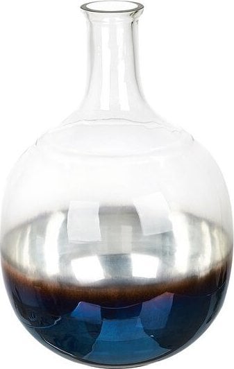 Beliani Wazon na kwiaty szklany 34 cm opalizujący wielokolorowy RAZALA!