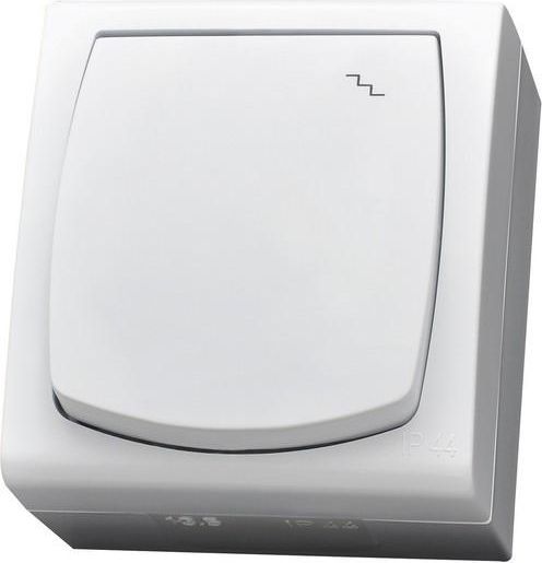 Ospel Łącznik schodowy Madera pojedynczy hermetyczny IP44 biały (ŁNH-3N/00)