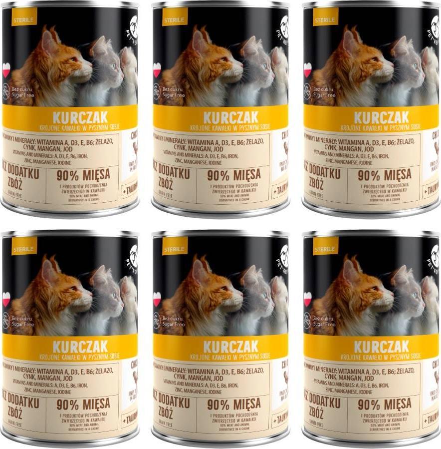 Pet Republic PetRepublic kawałki w sosie z kurczakiem(steril) 6x400g